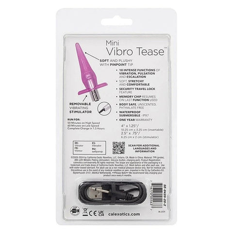 California Exotics Mini Vibro Tease Anal Vibrator - Butt Plugs