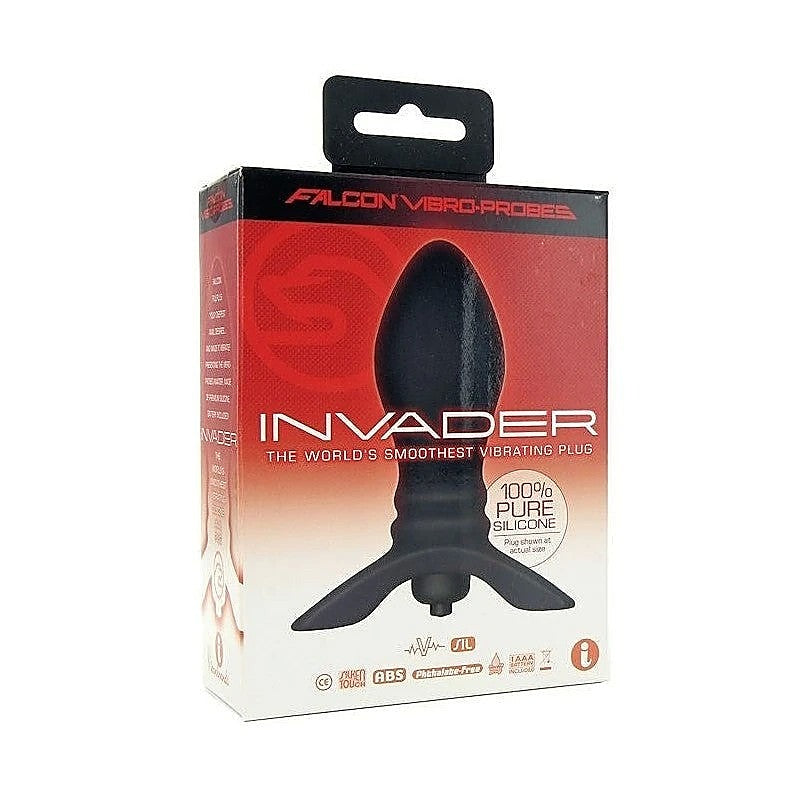 Falcon Vibrating Invader Silicone Plug by Icon Brands - Butt Plugs