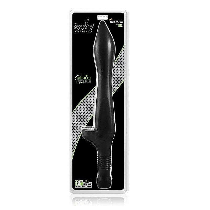 Ignite Small Goose with Handle Black by SI Novelties - Anal Dildos