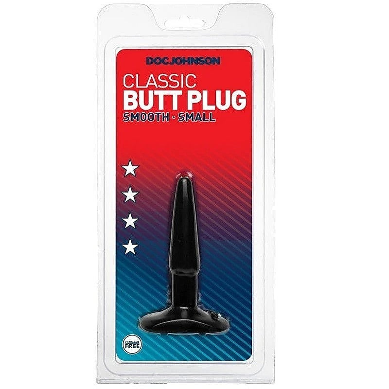 Classic Vinyl Butt Plug Smooth Small by Doc Johnson - Butt Plugs