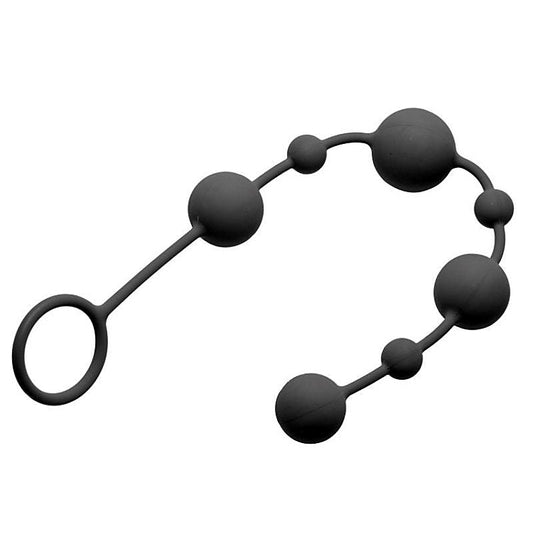 Linger Graduated Silicone Anal Beads by XR Brands - Anal Beads and Balls