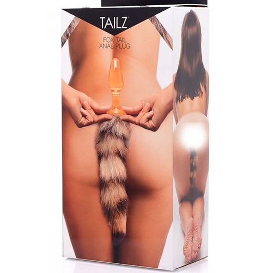 Faux Fox Tail Glass Anal Plug by XR Brands - Glass Sex Toys