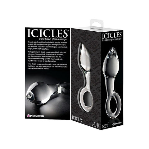 Icicles No. 14 Luxury Glass Anal Plug by Pipedream Products - Glass Sex Toys