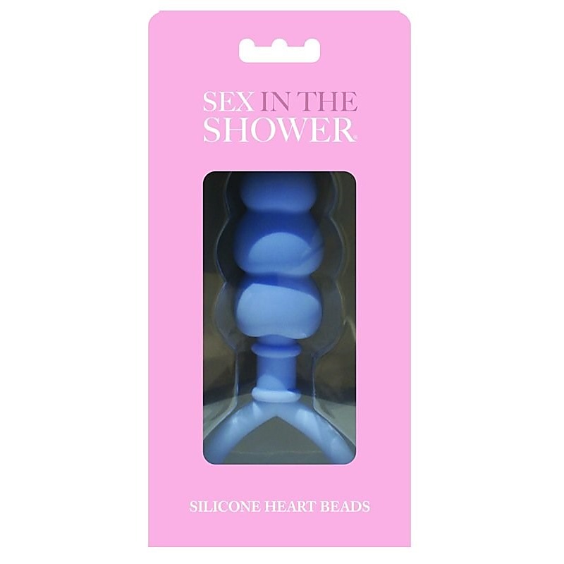 Premium Silicone Heart Beads by Sportsheets - Anal Beads and Balls