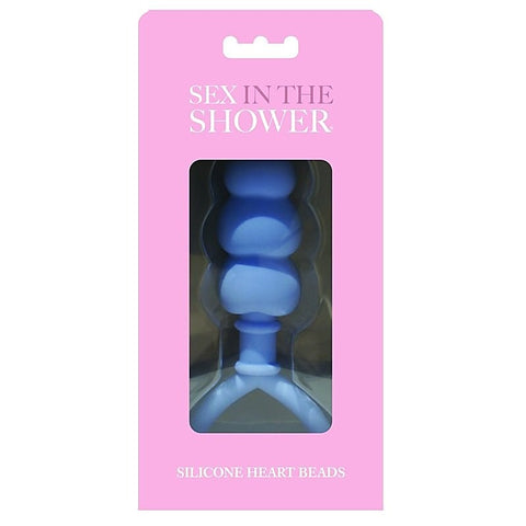 Premium Silicone Heart Beads by Sportsheets - Anal Beads and Balls