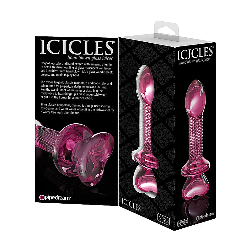 Icicles No. 82 Hand Blown Glass Anal Plug - Glass Sex Toys