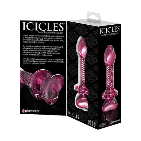Icicles No. 82 Hand Blown Glass Anal Plug - Glass Sex Toys