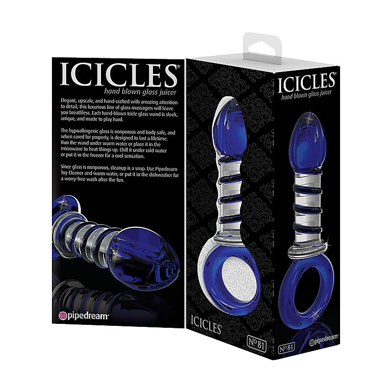 Icicles No. 81 Glass Anal Plug by Pipedream Products - Glass Sex Toys