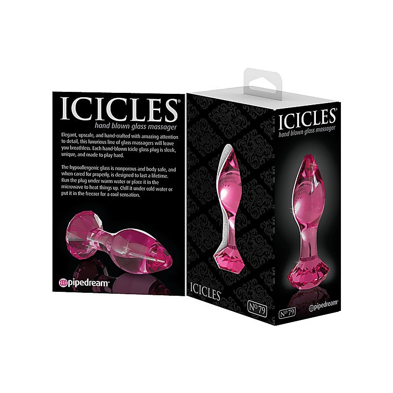 Icicles No. 79 Glass Anal Plug by Pipedream Products - Glass Sex Toys