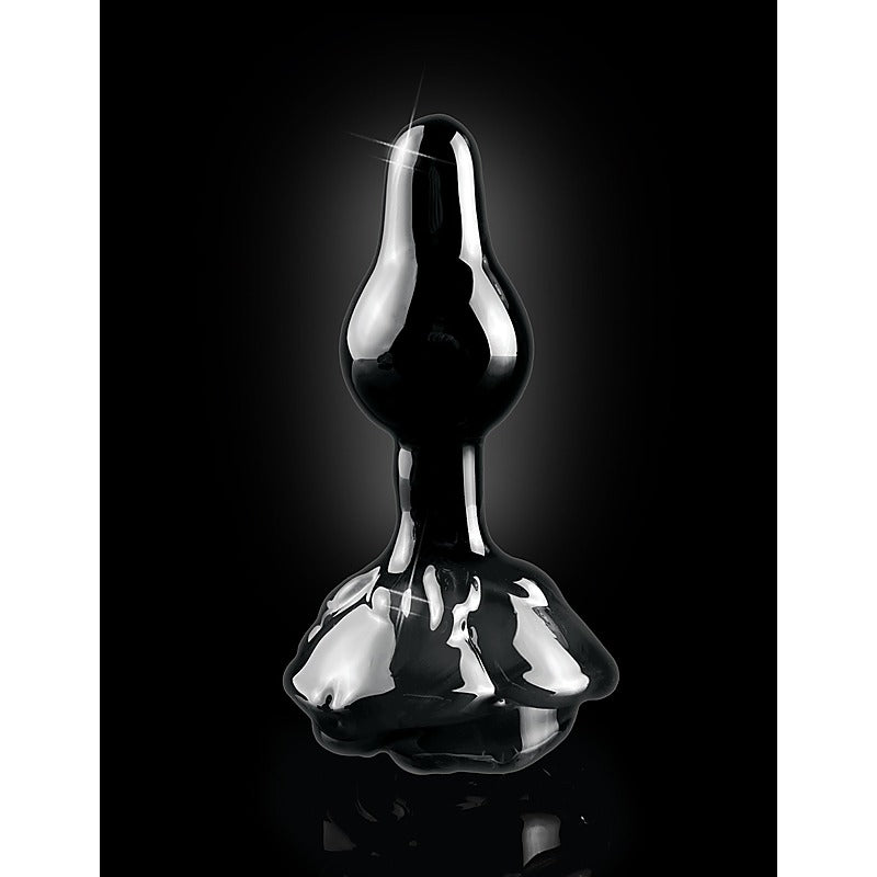 Icicles No. 77 Rose Shaped Glass Anal Plug by Pipedream - Glass Sex Toys