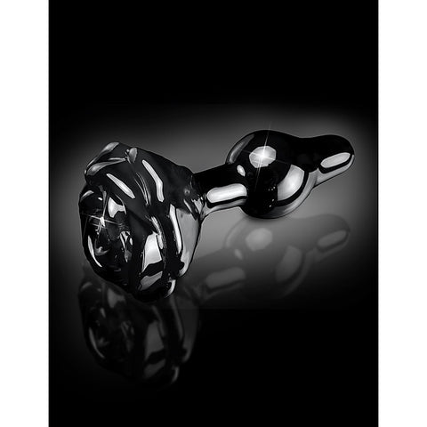 Icicles No. 77 Rose Shaped Glass Anal Plug by Pipedream - Glass Sex Toys