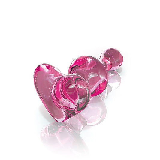 Icicles No. 75 Heart Shape Glass Anal Plug by Pipedream - Glass Sex Toys