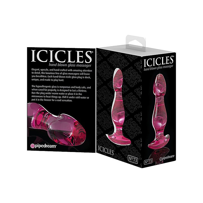 Icicles No. 73 Glass Anal Plug by Pipedream Products - Glass Sex Toys