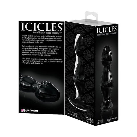 Icicles No. 71 Hand Blown Glass Butt Plug by Pipedream - Glass Sex Toys