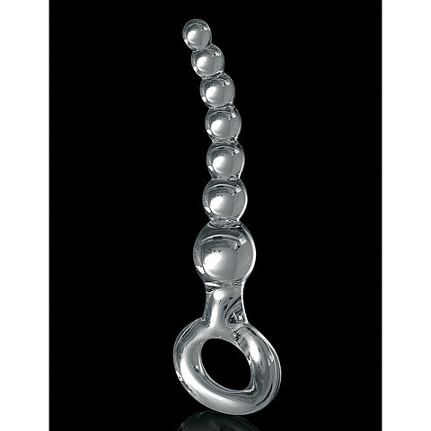 Premium Icicles No 67 Glass Anal Beads Massager - Glass Sex Toys