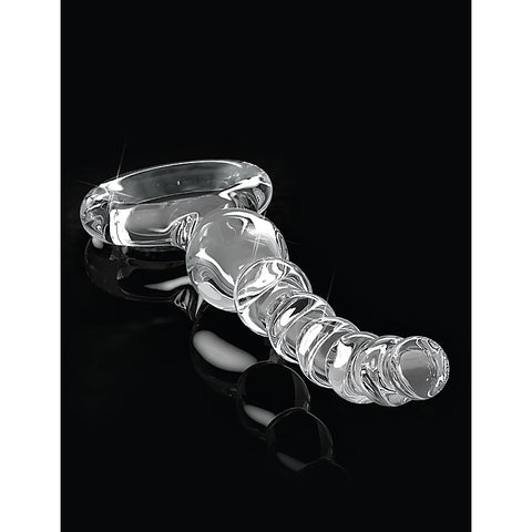 Premium Icicles No 67 Glass Anal Beads Massager - Glass Sex Toys