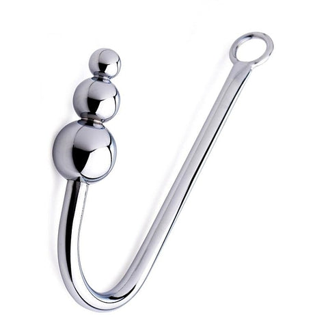 Professional Beaded Anal Hook by XR Brands - Spreaders and Hangers