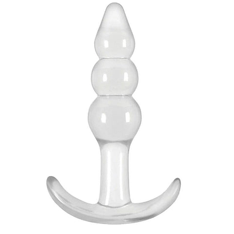 Jelly Rancher T Plug Ripple Clear by NS Novelties - Butt Plugs