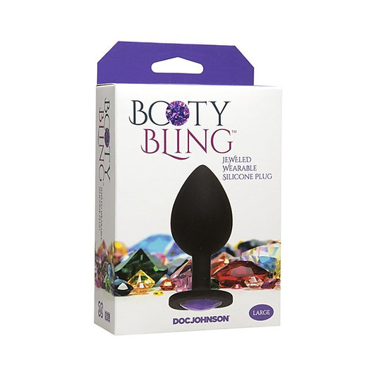 Booty Bling Large Silicone Butt Plug by Doc Johnson - Clit Ticklers and Pulsators