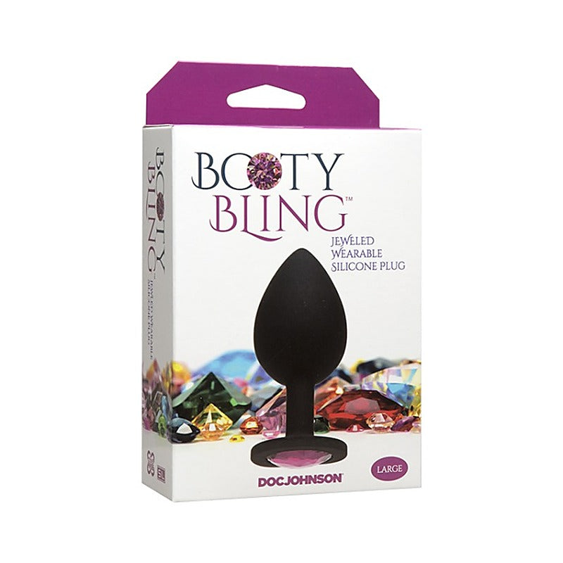 Booty Bling Large Silicone Butt Plug by Doc Johnson - Clit Ticklers and Pulsators