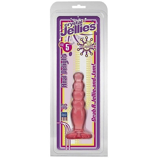 Crystal Jellies 5 Inch Anal Delight Pink by Doc Johnson - Butt Plugs