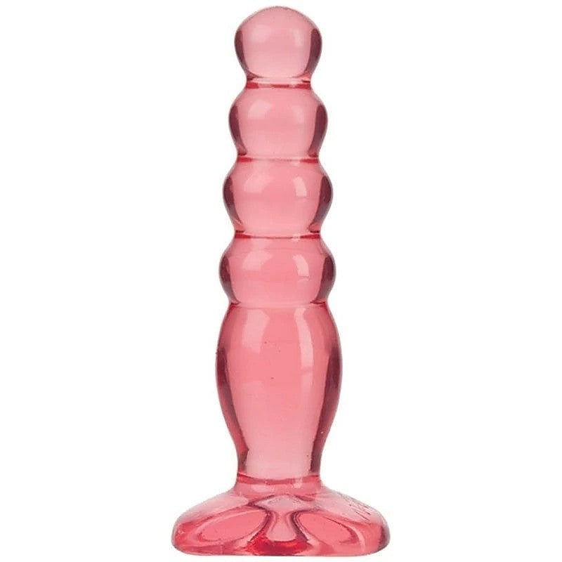 Crystal Jellies 5 Inch Anal Delight Pink by Doc Johnson - Butt Plugs