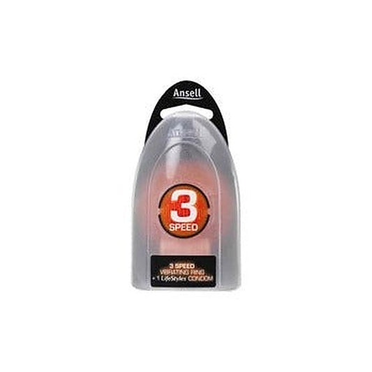 Vibrating Condom 3 Speed Silicone by Ansell - Condoms
