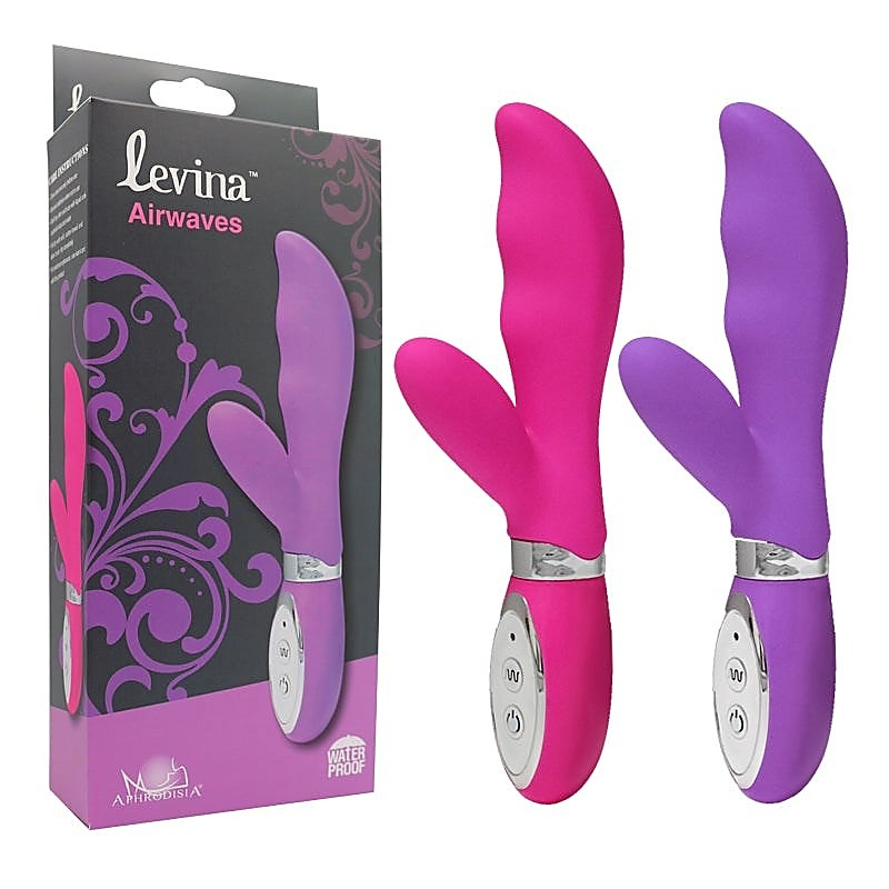 Levina Airwaves Silicone Vibrator by Aphrodisia - Rabbit Vibrators