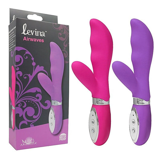 Levina Airwaves Silicone Vibrator by Aphrodisia - Rabbit Vibrators