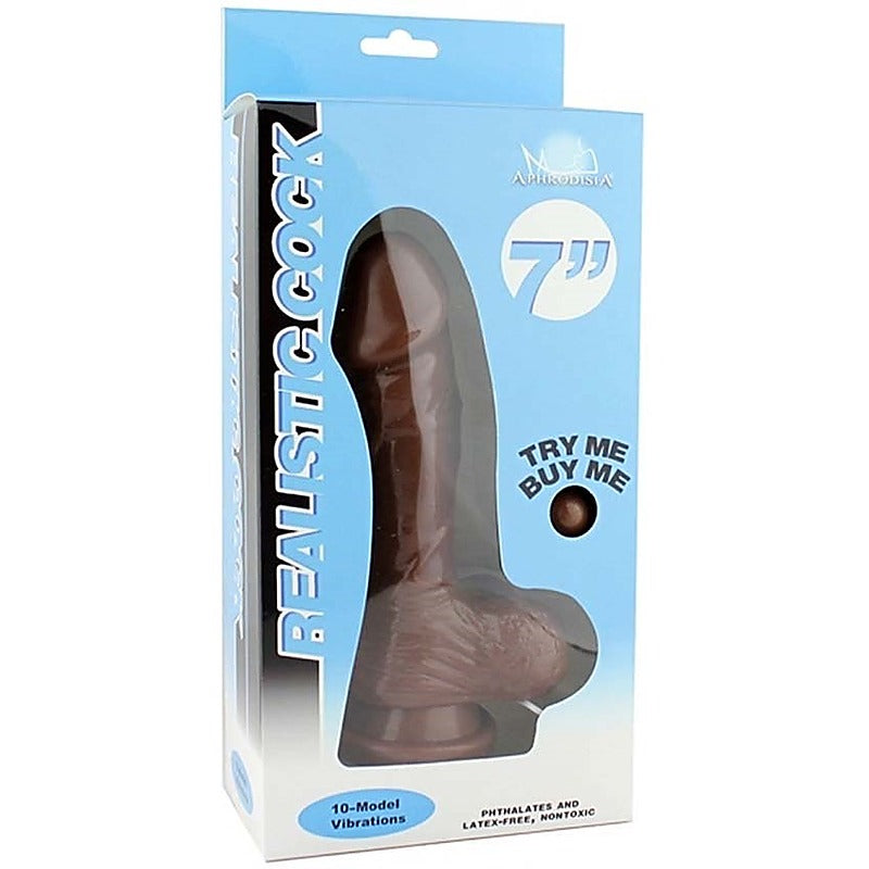 Professional 7" Vibrating Cock by Aphrodisia - Realistic Dildos