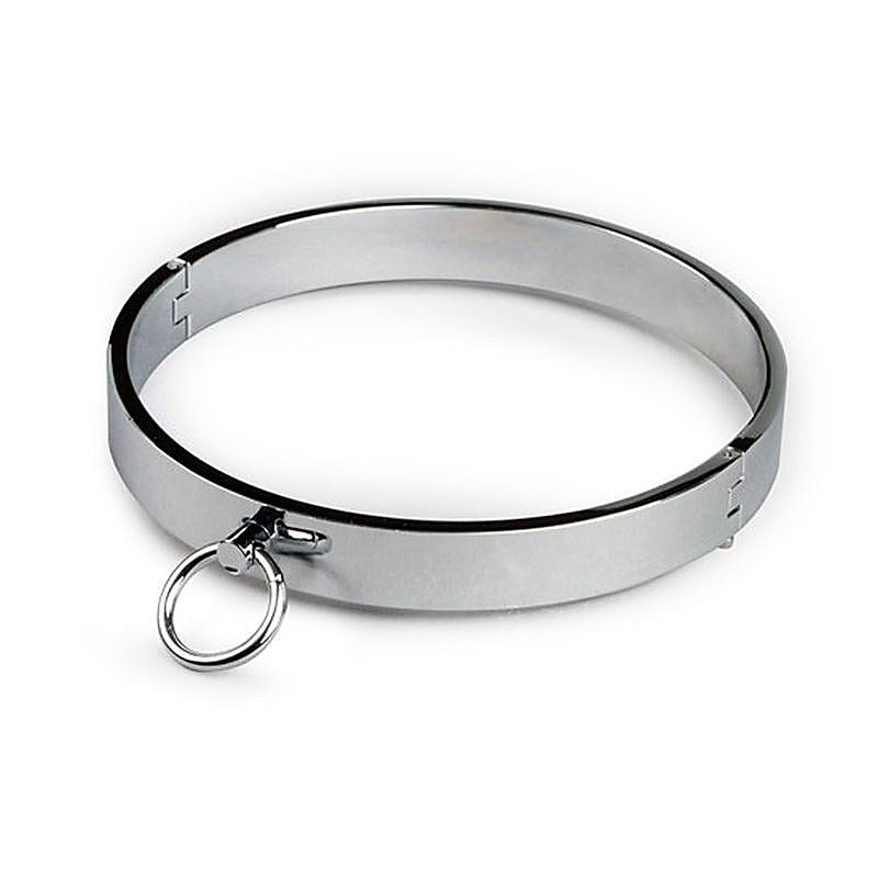Secure, Stylish Metal Slave Collar by BDStyle - Collars and Leads