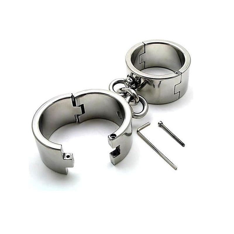 Hardcore Metal Bondage Cuffs by BDStyle - Cuffs and Restraints