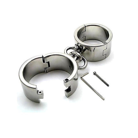 Hardcore Metal Bondage Cuffs by BDStyle - Cuffs and Restraints