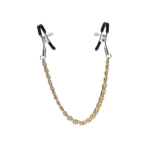 High Beam Nipple Clamps & Chain by BDStyle - Breast and Nipple Toys