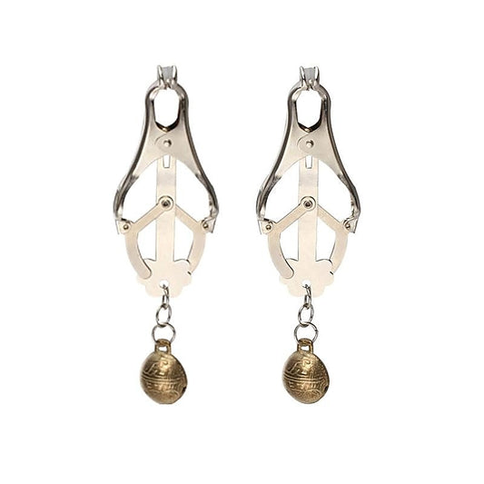 Nipple Clover Clamp With Bells by BDStyle - Breast and Nipple Toys