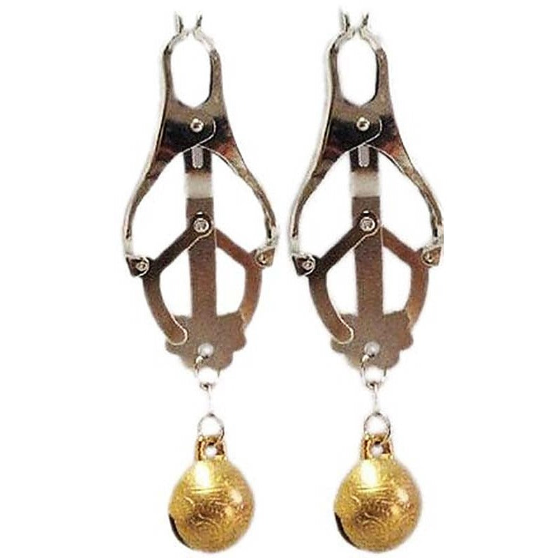 Nipple Clover Clamp With Bells by BDStyle - Breast and Nipple Toys