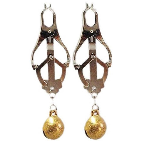 Nipple Clover Clamp With Bells by BDStyle - Breast and Nipple Toys