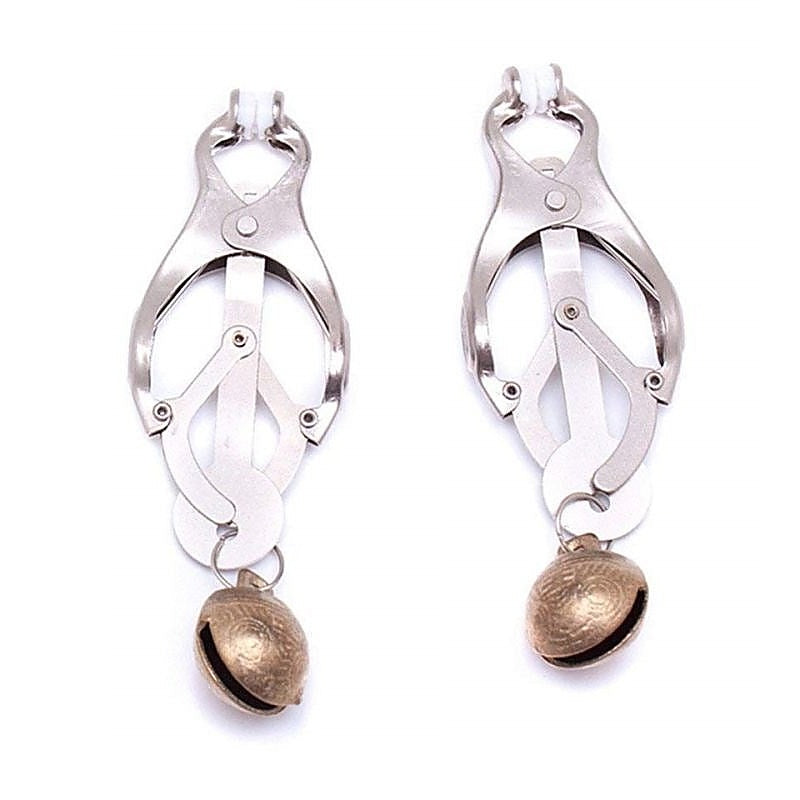 Nipple Clover Clamp With Bells by BDStyle - Breast and Nipple Toys