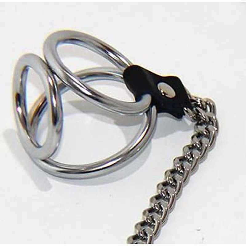 BDStyle Welled Up Nipple Clamps & Cock Ring with Steel Construction - Breast and Nipple Toys