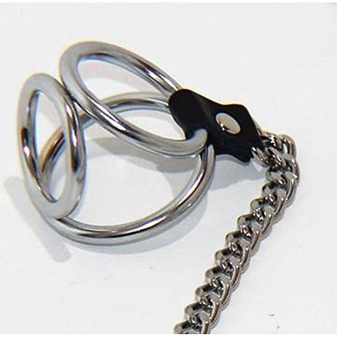BDStyle Welled Up Nipple Clamps & Cock Ring with Steel Construction - Breast and Nipple Toys