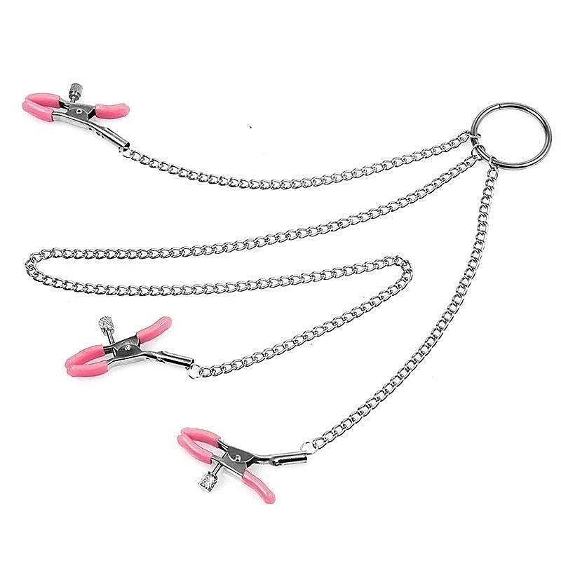 Premium Twisted Nipple & Clit Clamps by BDStyle - Butt Plugs