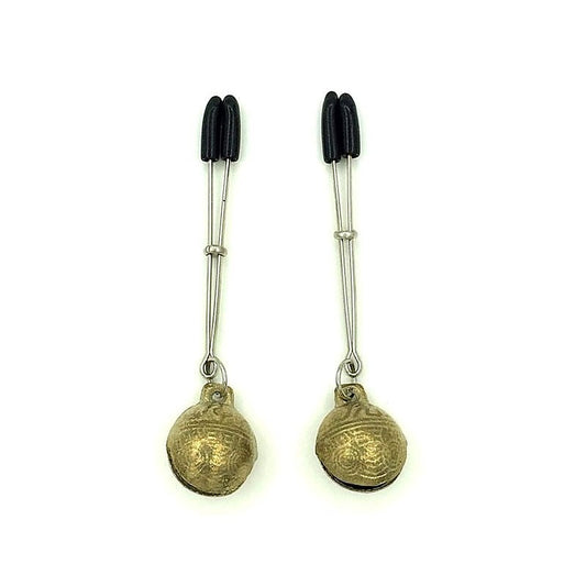 Tweezer Nipple Clamps with Bells by BDStyle - Breast and Nipple Toys