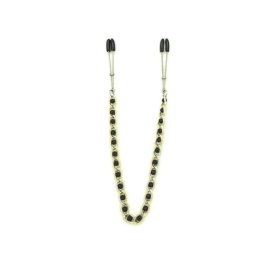 Tweezer Nipple Clamps with Connecting Chain by BDStyle - Breast and Nipple Toys