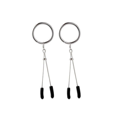 Tweezer Nipple Clamp with Metal O-Ring by BDStyle - Breast and Nipple Toys