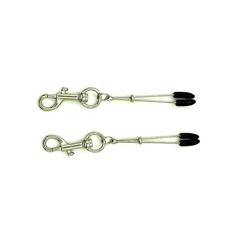 Tweezer Nipple Clamps with Snap Hook by BDStyle - Breast and Nipple Toys