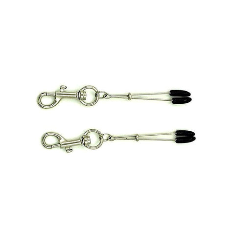 Tweezer Nipple Clamps with Snap Hook by BDStyle - Breast and Nipple Toys