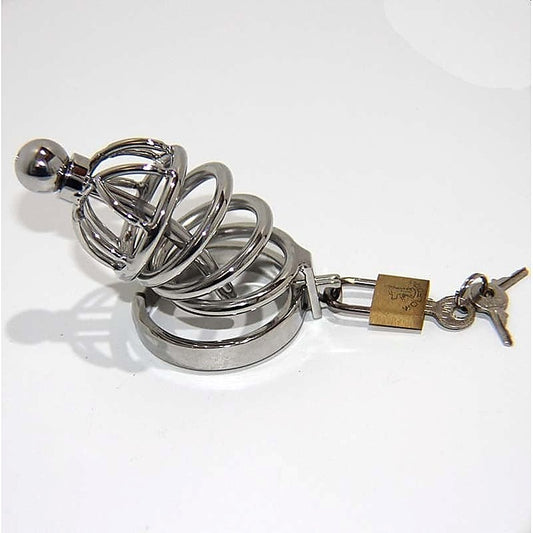 Cock Cage & Penis Plug Small by BDStyle - Male Chastity