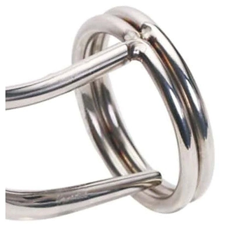 Dual Ringed Cock Trap Male Chastity by BDStyle - Penis Plugs