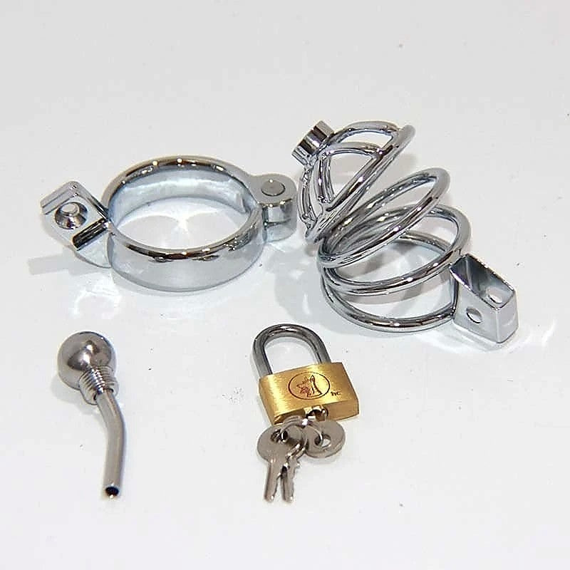 Instituted Cock Cage & Penis Plug by BDStyle - Male Chastity