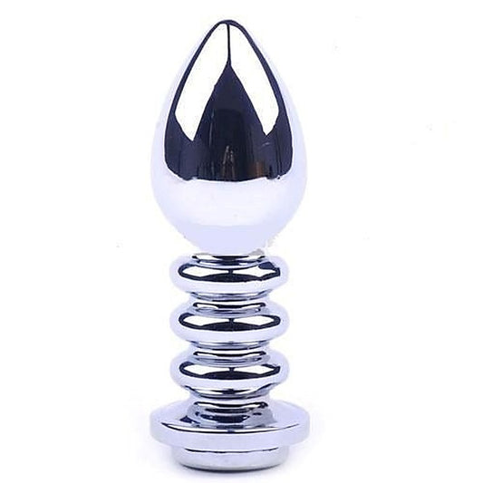 Ribbler Metal Jeweled Butt Plug by BDStyle - G-Spot Vibrators